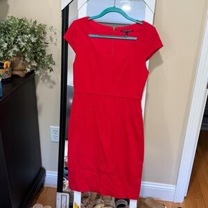 Victoria's Secret Red Cap Sleeve Midi Dress Size 10
